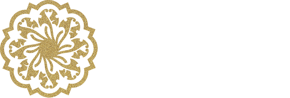 Gold ornamental floral design on the left with the text "Duluth Preservation Alliance" in white on a light gray background.